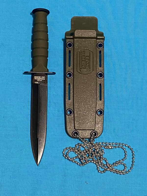 Double Edged Neck Knife - OD Green - Image 11