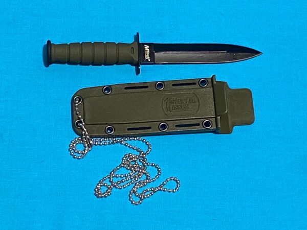 Double Edged Neck Knife - OD Green - Image 9