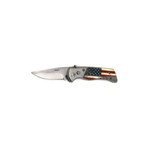 USA Flag Assisted Open Knife - Vintage Looking